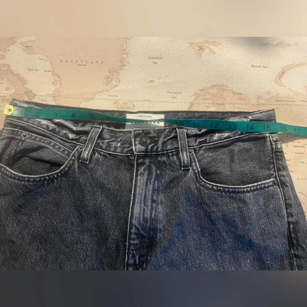 SLVRLAKE Rider Break Down Split
Hem Jeans Straight Leg Black Denim Size 31 - Picture 11 of 16